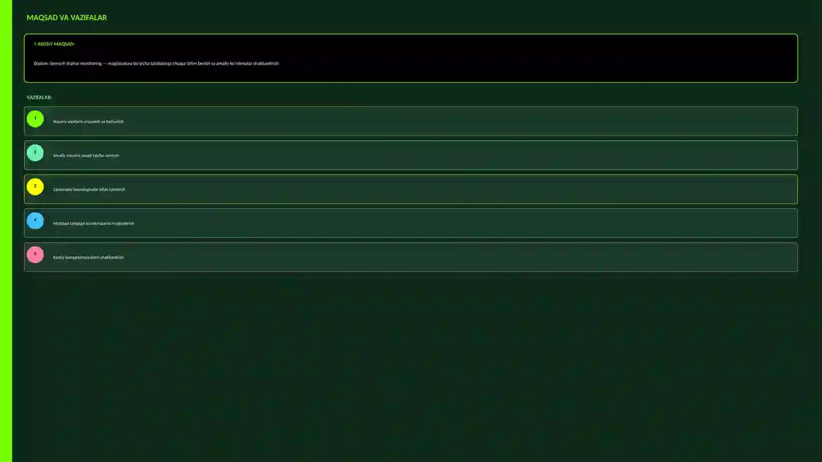Sensorli shahar monitoring — magistratura uchun [amaliy qo'llanma] 4