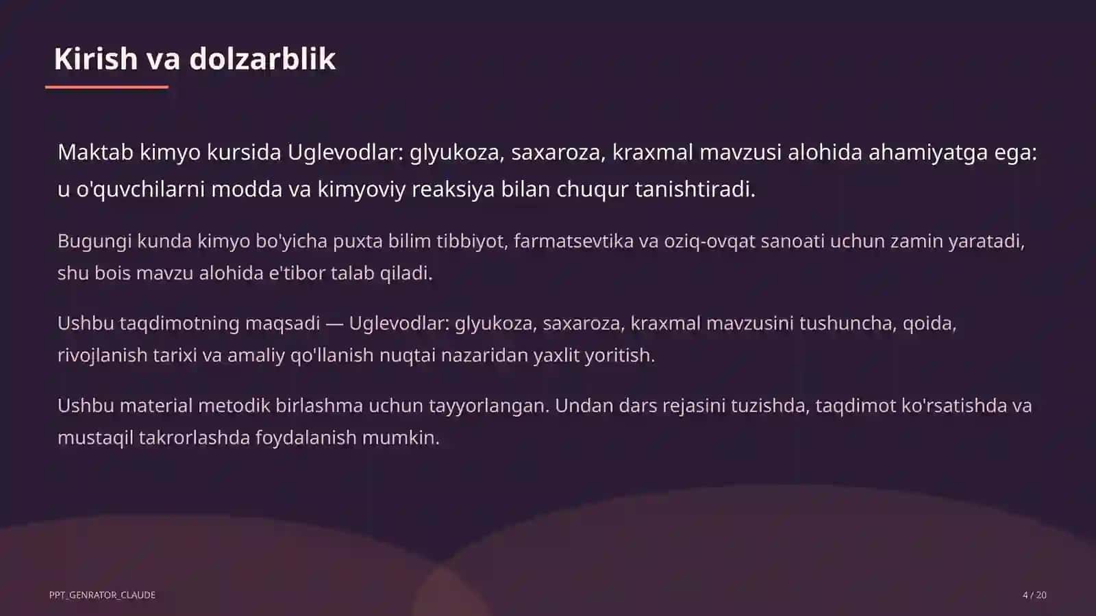 Uglevodlar: glyukoza, saxaroza, kraxmal (11-sinf) 4