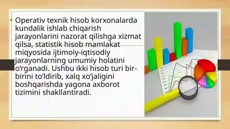 Operativ texnik hisob va statistika hisoblarining mohiyati va xalqaro oid ahamiyati 4