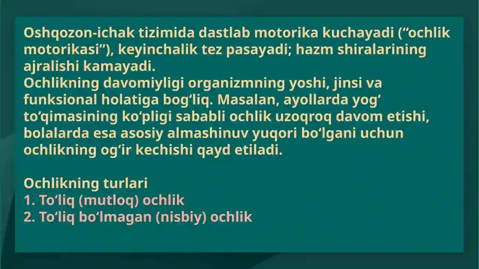 To‘liq va to‘liq bo‘lmagan ochlik 4