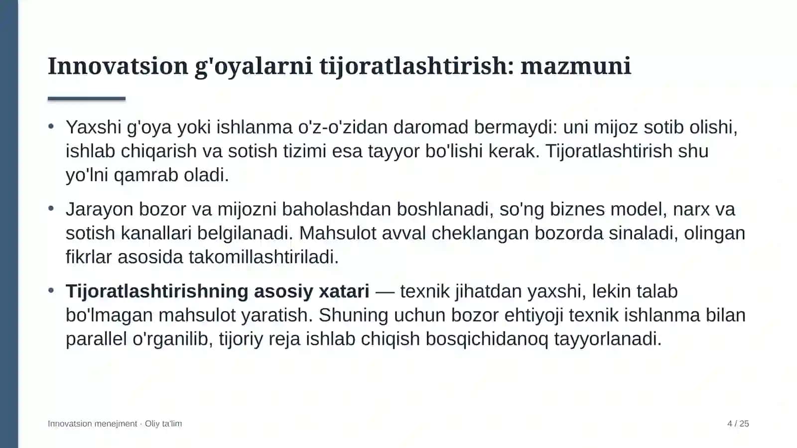 paxta tozalash zavodlarida innovatsion g'oyalarni tijoratlashtirish 1325 4