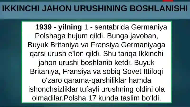 IKKINCHI JAHON URUSHI 4