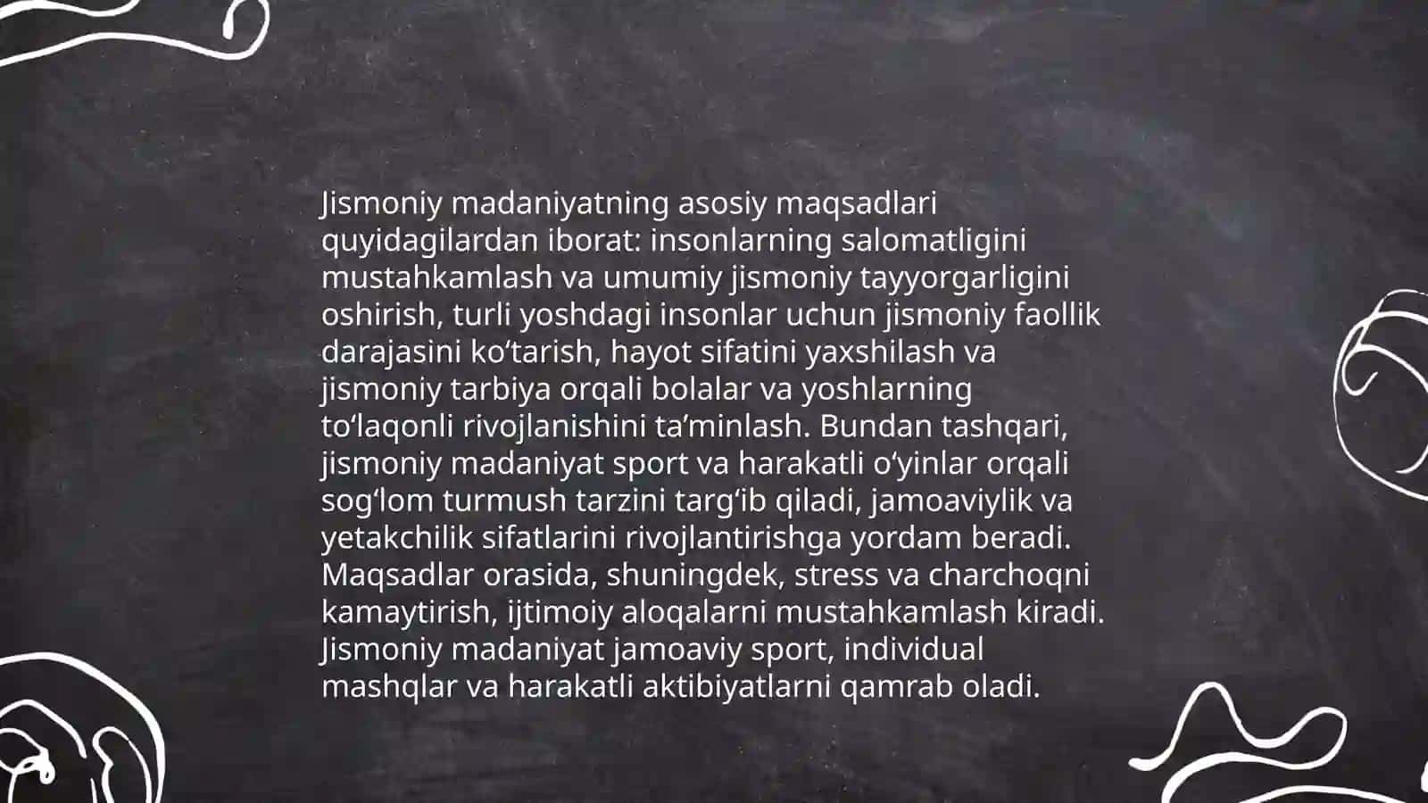 Jismoniy madaniyat tushunchalari va maqsadi 4