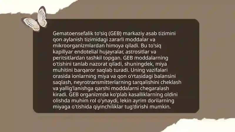 Gematoensefalik to'siq gistologiyasi va fiziologiyasi 4