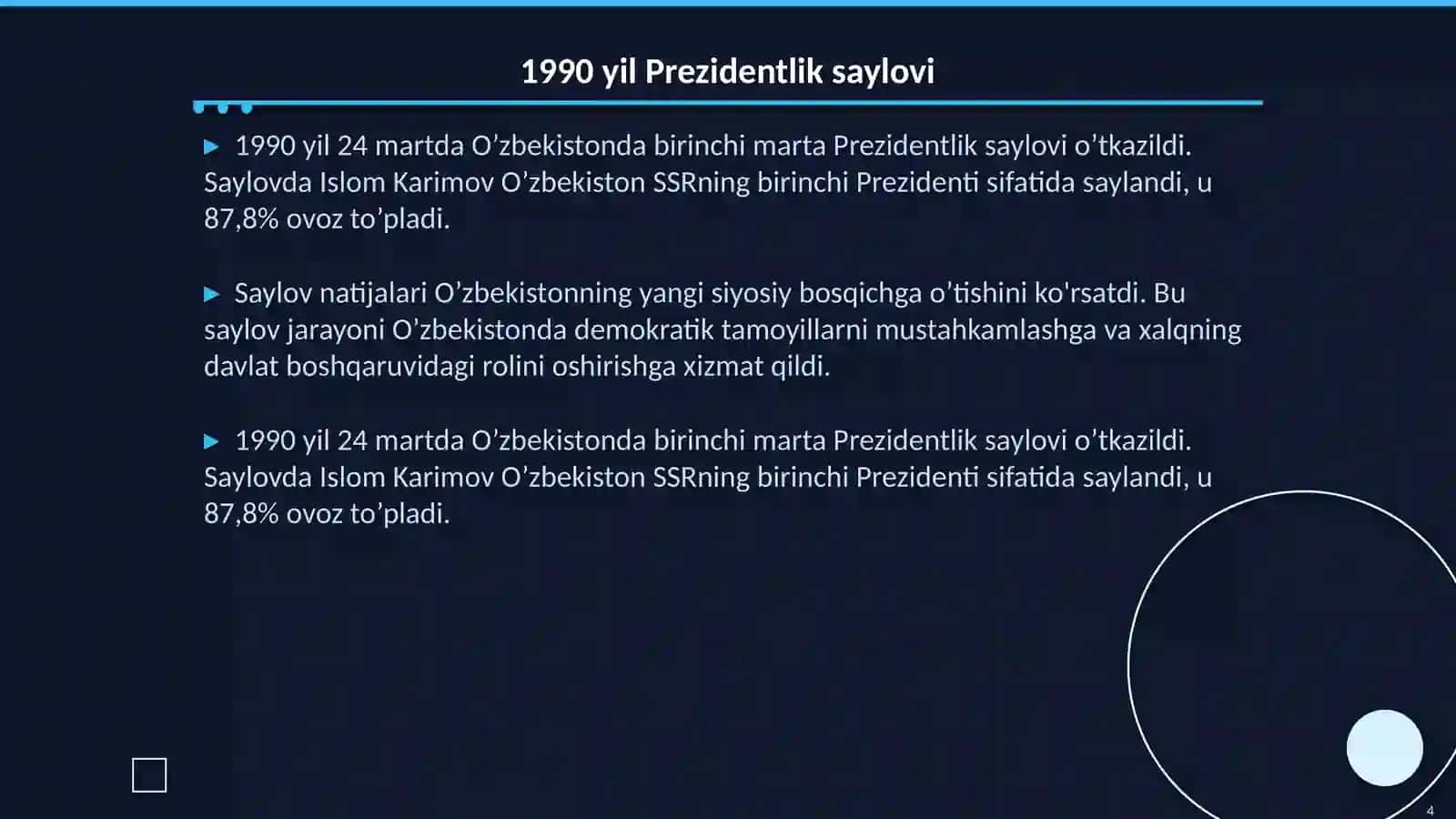 O’zbekistonda Prezidentlik tizimiga tayyorgarlik 4