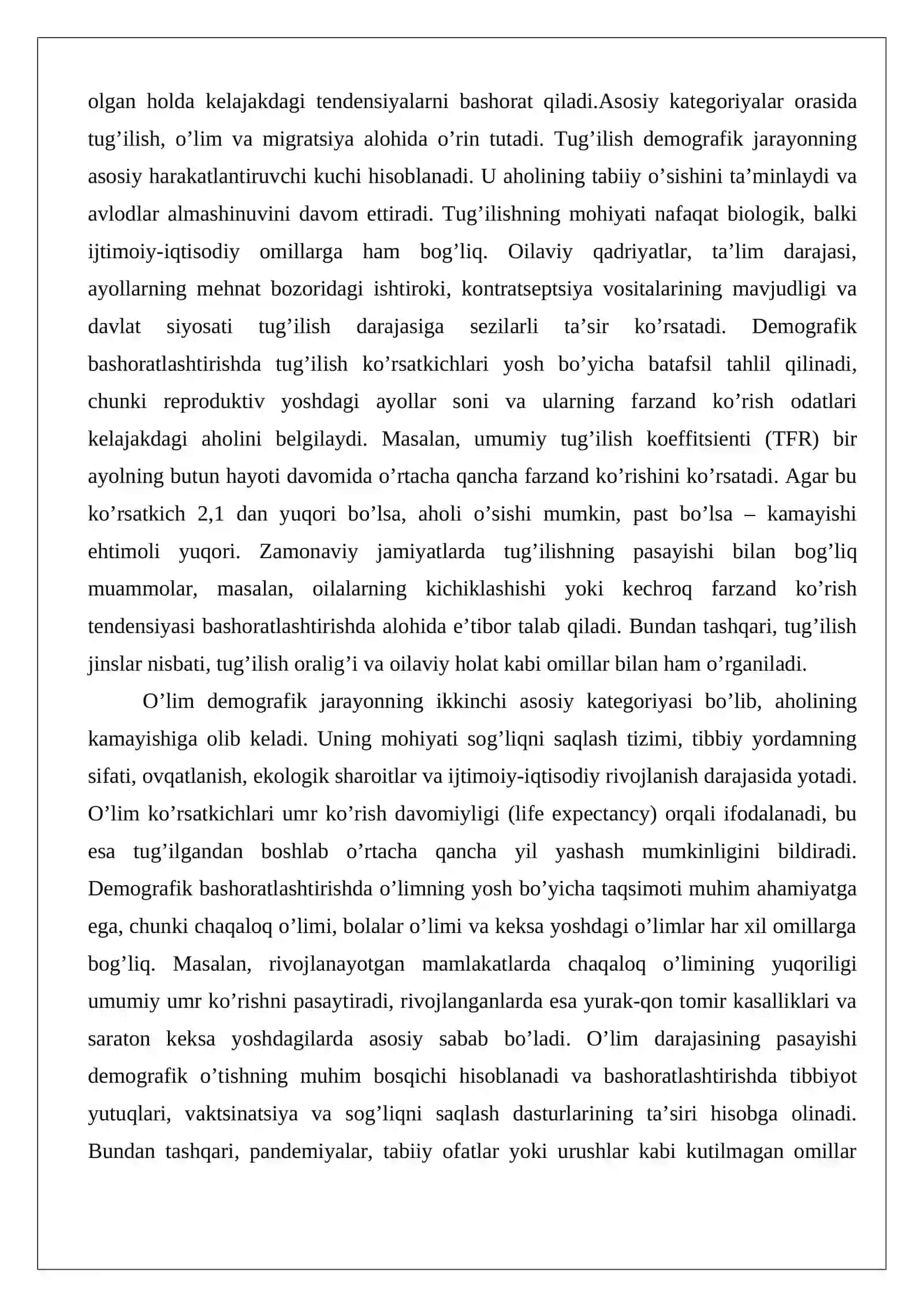 Demografik bashoratlashtirish 4