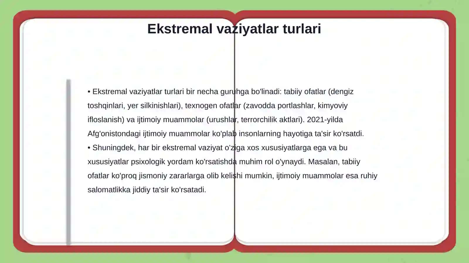 Ekstremal vaziyatlarda guruhiy terapiya 4