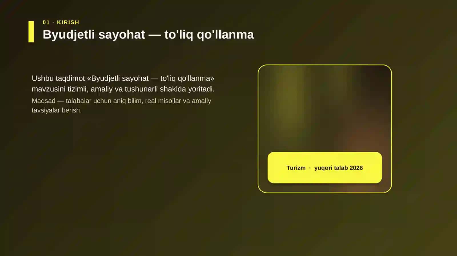 Byudjetli sayohat — to'liq qo'llanma 4
