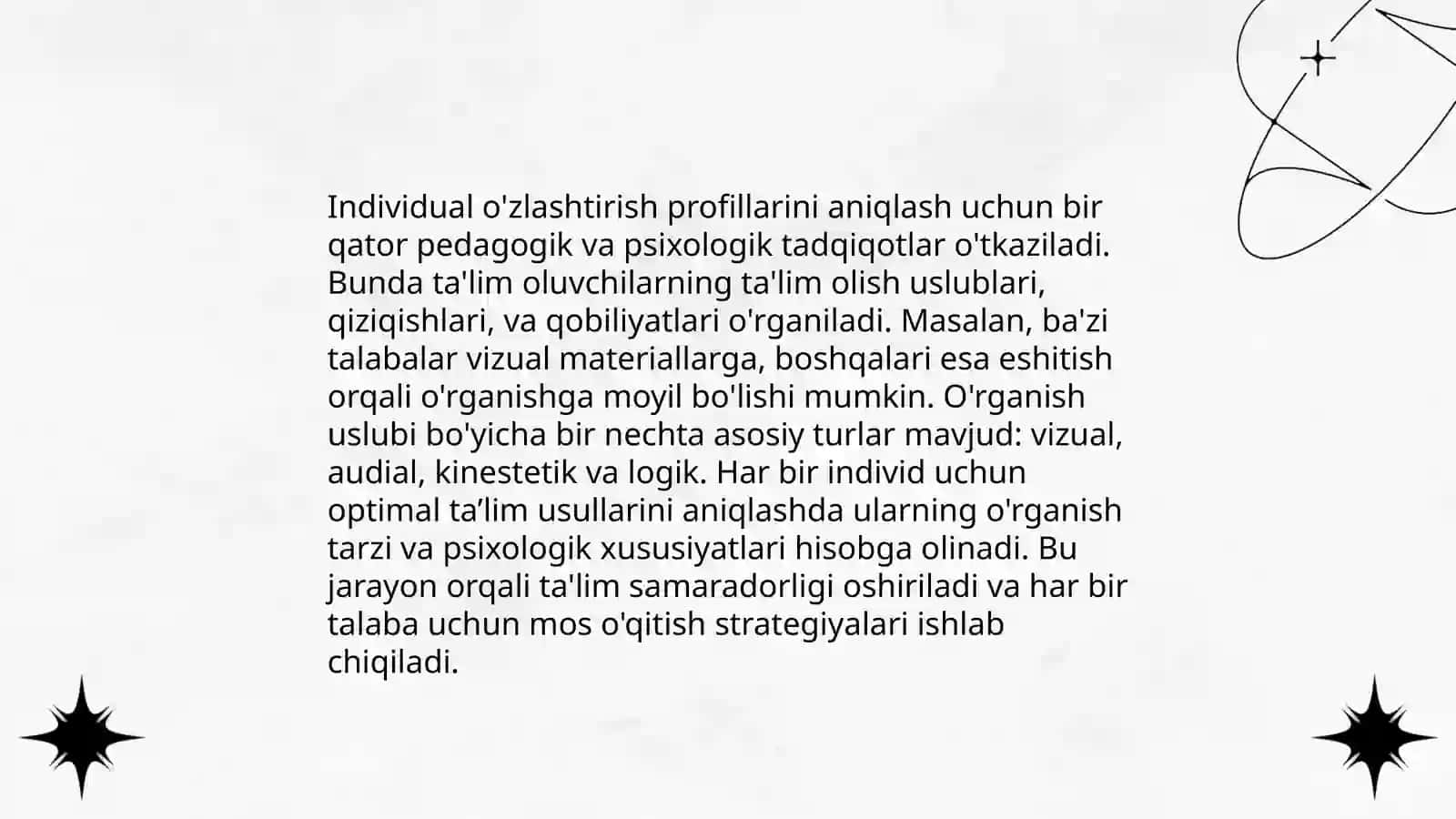 O'quvchilarning o'zlashtirishini tadqiq qilish metodikasi 4