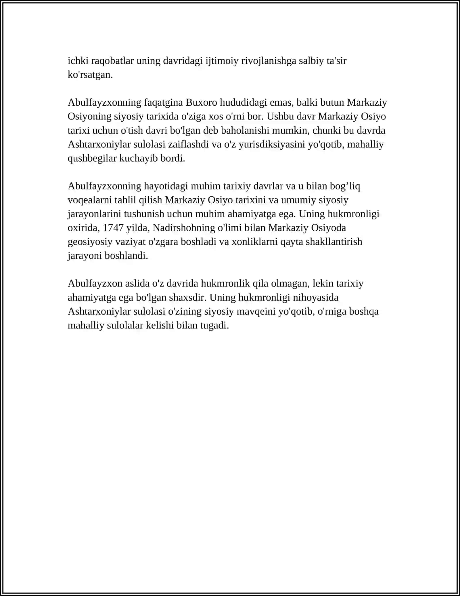 ABULFAYZXON DRAMMASI 4