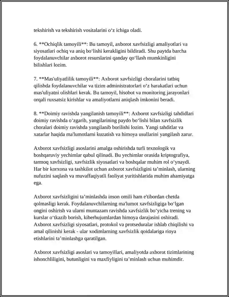 Axborot xavfsizligi asoslari va tamoyillari 4