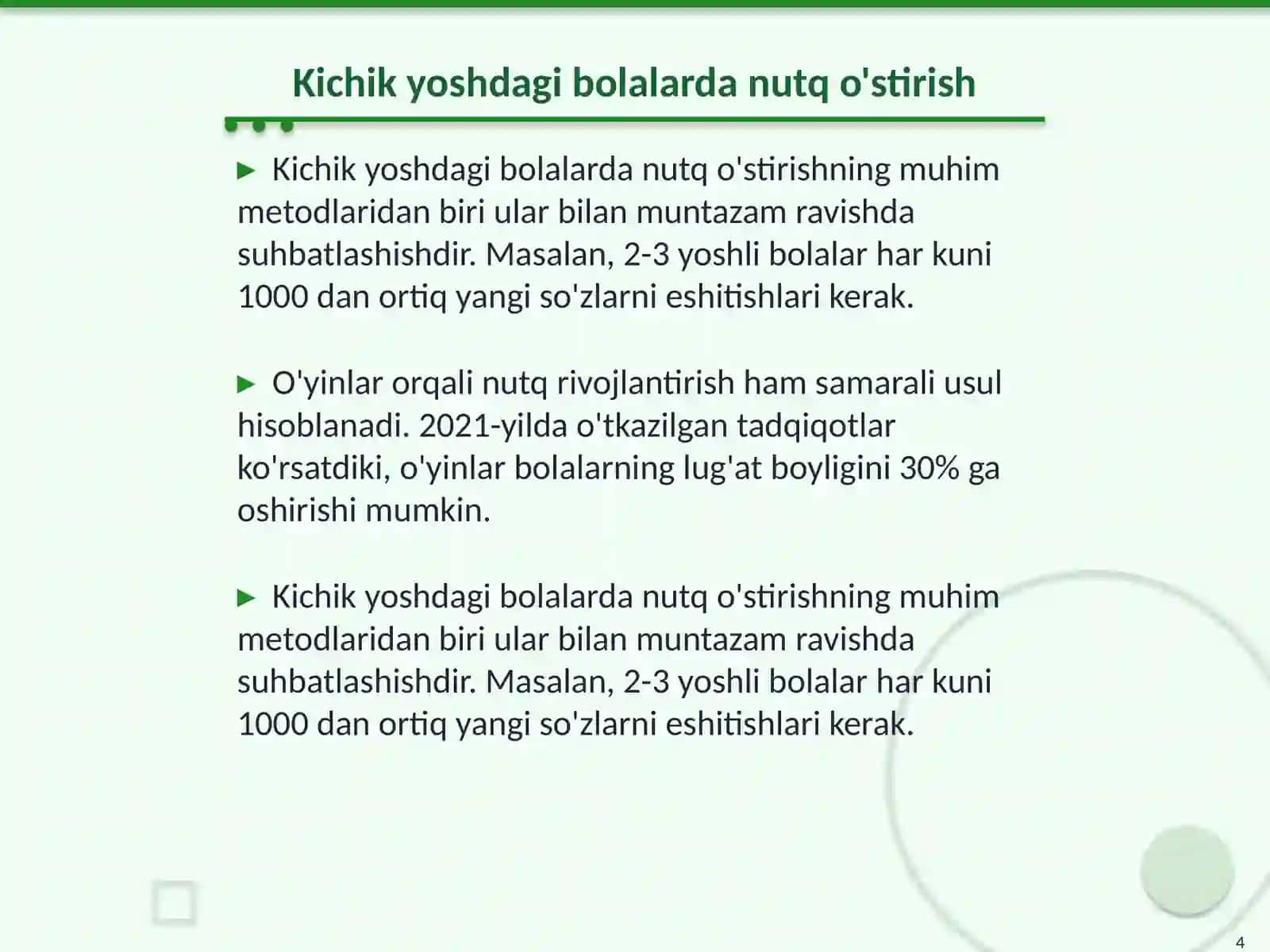Nutq rivojlantirishning nazariy asoslari 4