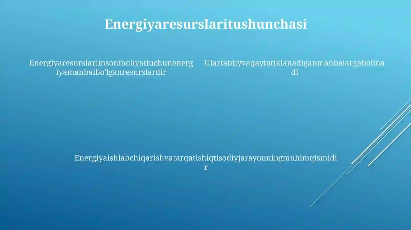 Energiya resurslari va ularning iqtisodiy rivojlanishidagi roli 4