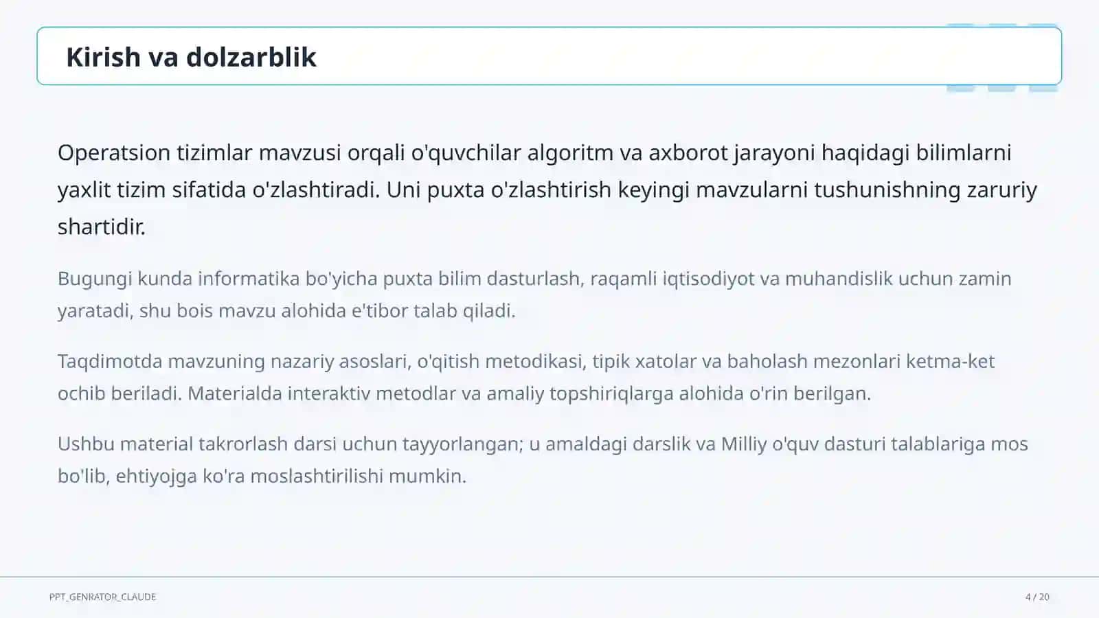 Operatsion tizimlar (6-sinf) 4