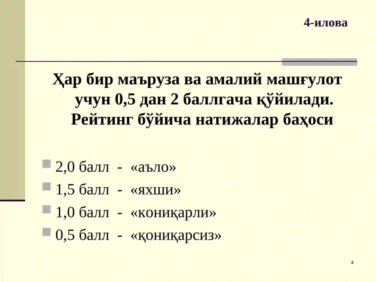 Тaвсияэтиладигaн aдабиётлaр рўйxaти 4