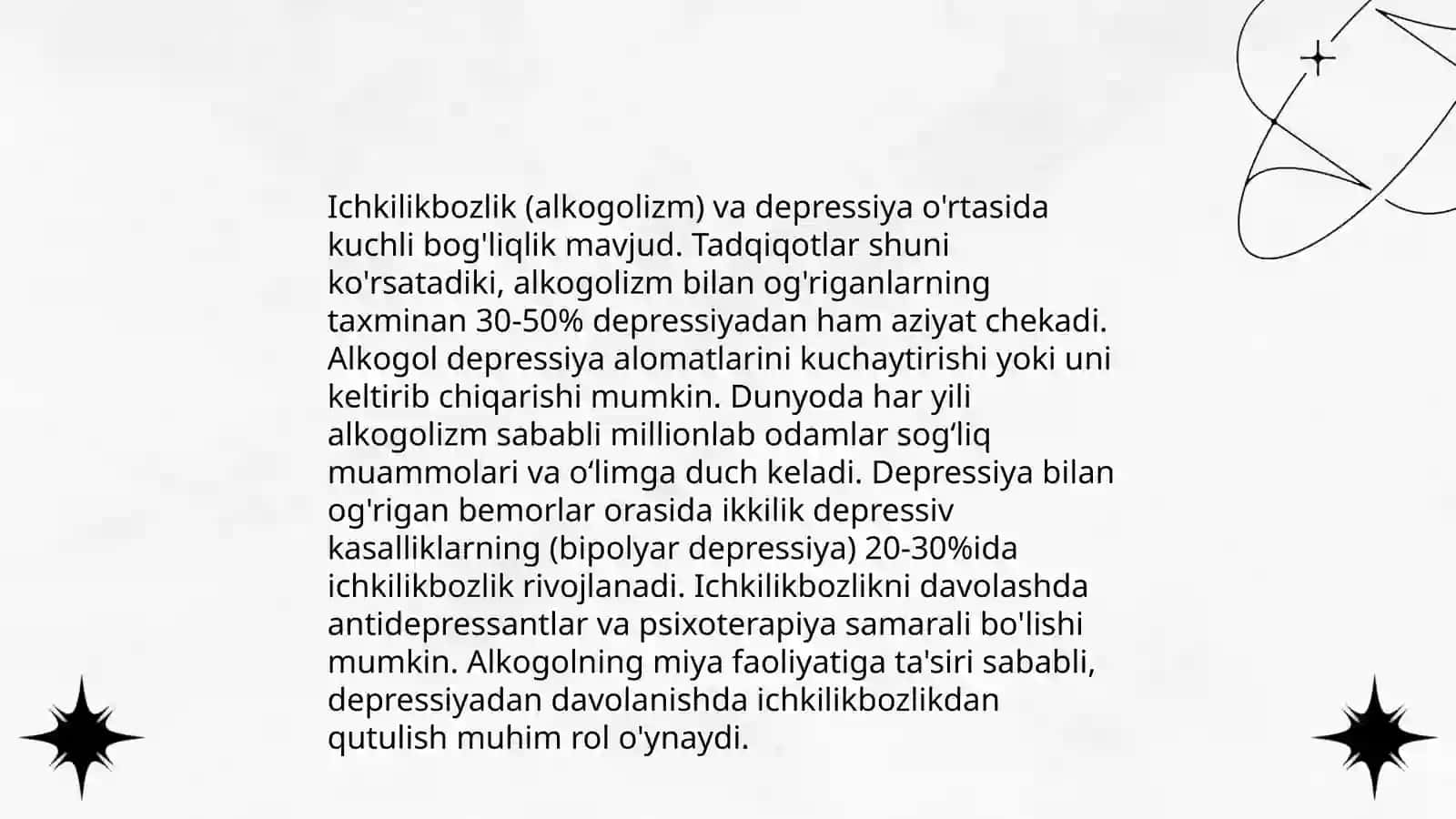Ichlikilikbozlikning psixologik oqibatlari 4
