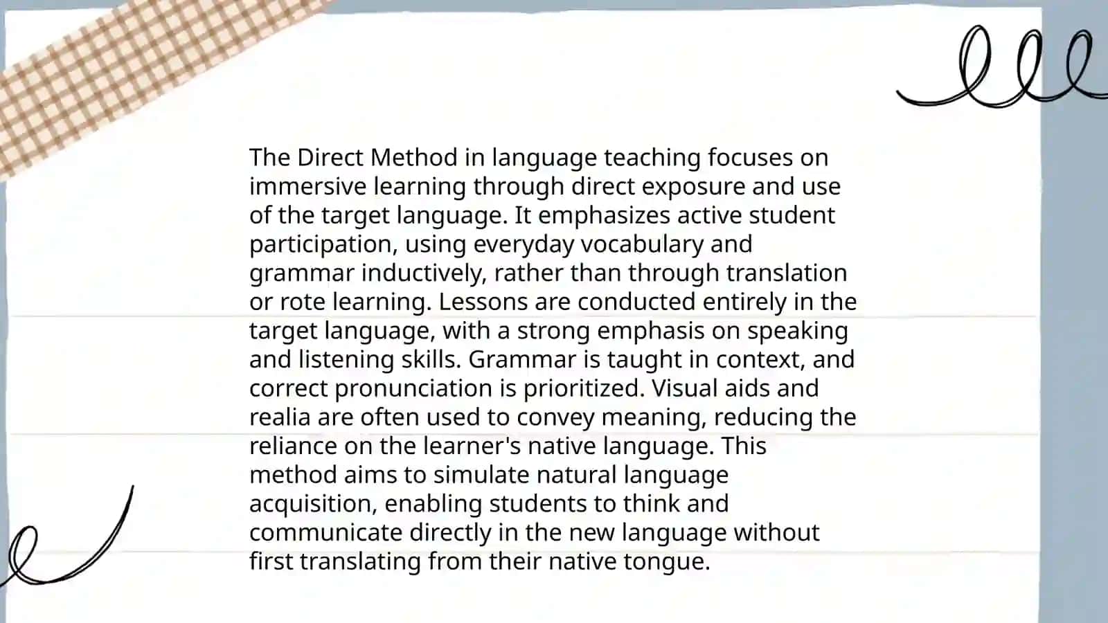 The direct method 4
