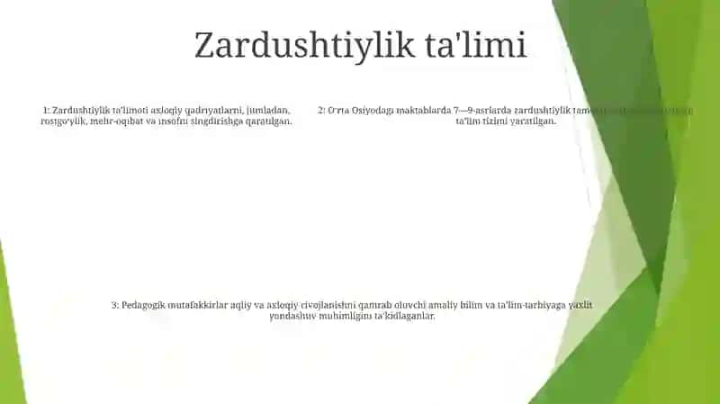 7Asrdan 9Asrning Birinchi Yarmigacha OʻRta Osiyodagi Maktablarda Tarbiya VaPedagogikFikrlar 4