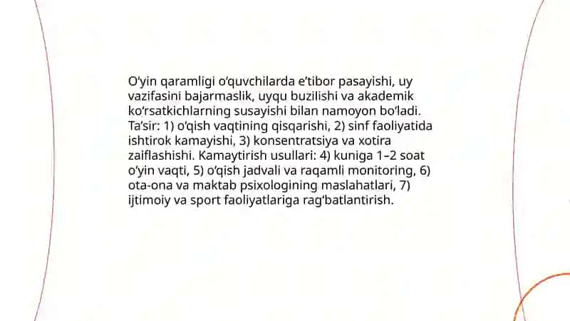 O‘yinlarining yoshlar tarbiyasiga salbiy ta’siri 4