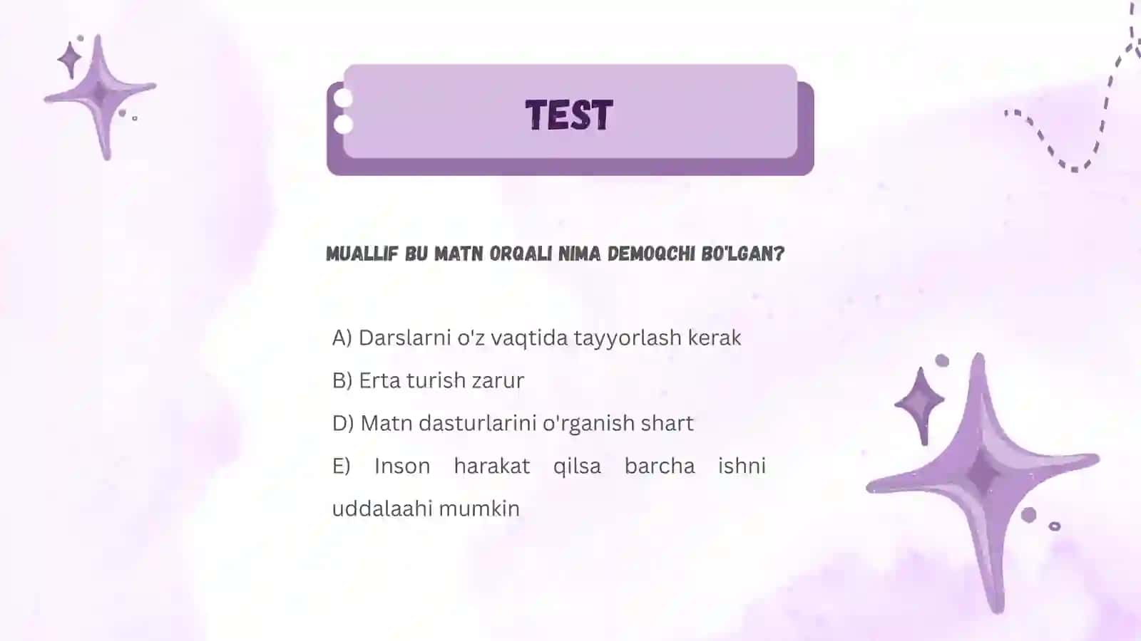 Matn ustida ishlash. Yonma-yon kelgan unlilar talaffuzi va imlosi. Epigraf va uning ifodalanishi 4