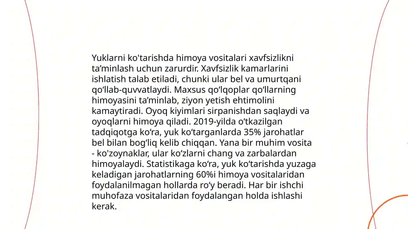 Yuklash tushirish ishlarida xavfsizlik texnikasi boyicha yoriqnoma tuzish 4