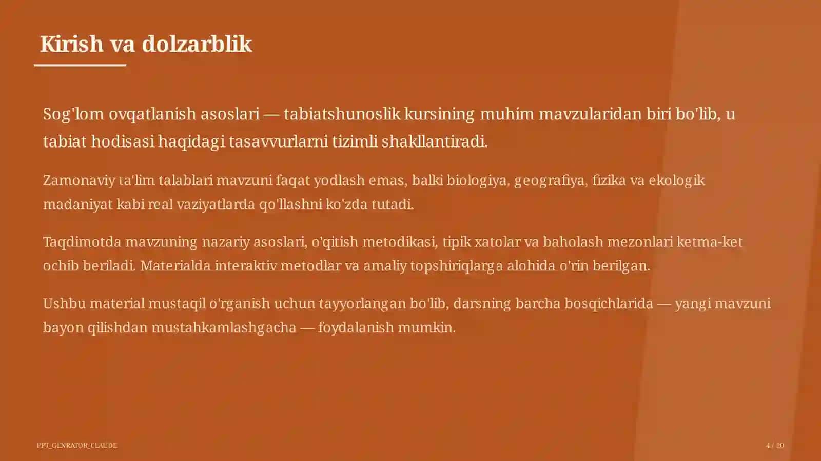 Sog'lom ovqatlanish asoslari (3-sinf) 4