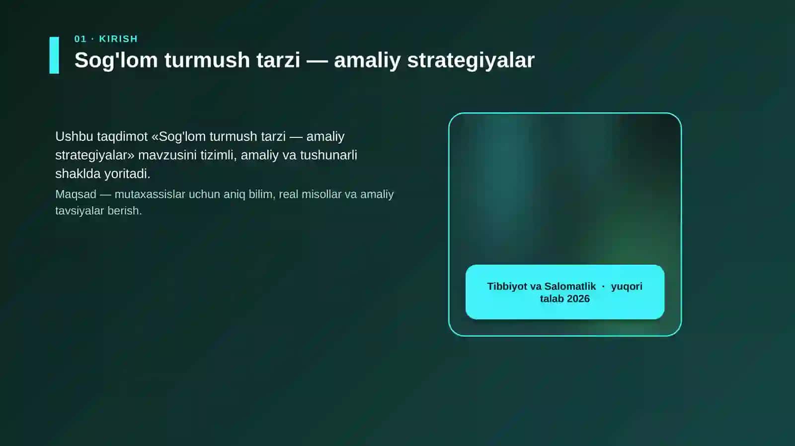 Sog'lom turmush tarzi — amaliy strategiyalar 4