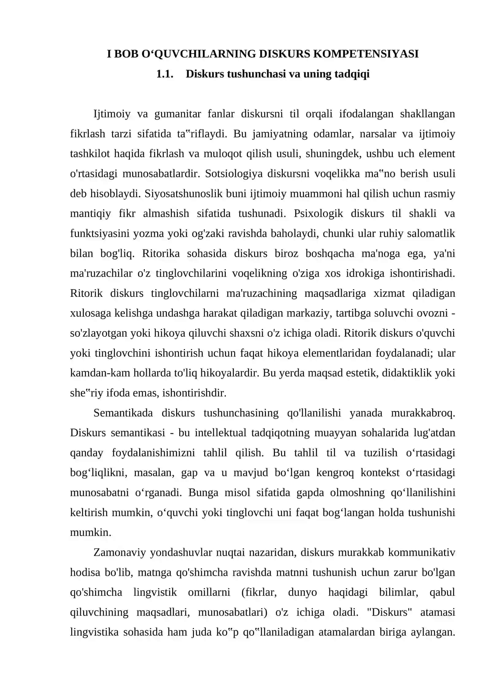 O`QUVCHILARNING DISKURS KOMPETENSIYALARINI RIVOJLANTIISHDA ROLLI O`YIN TEXNOLOGIYASIDAN FOYDALANISH 4