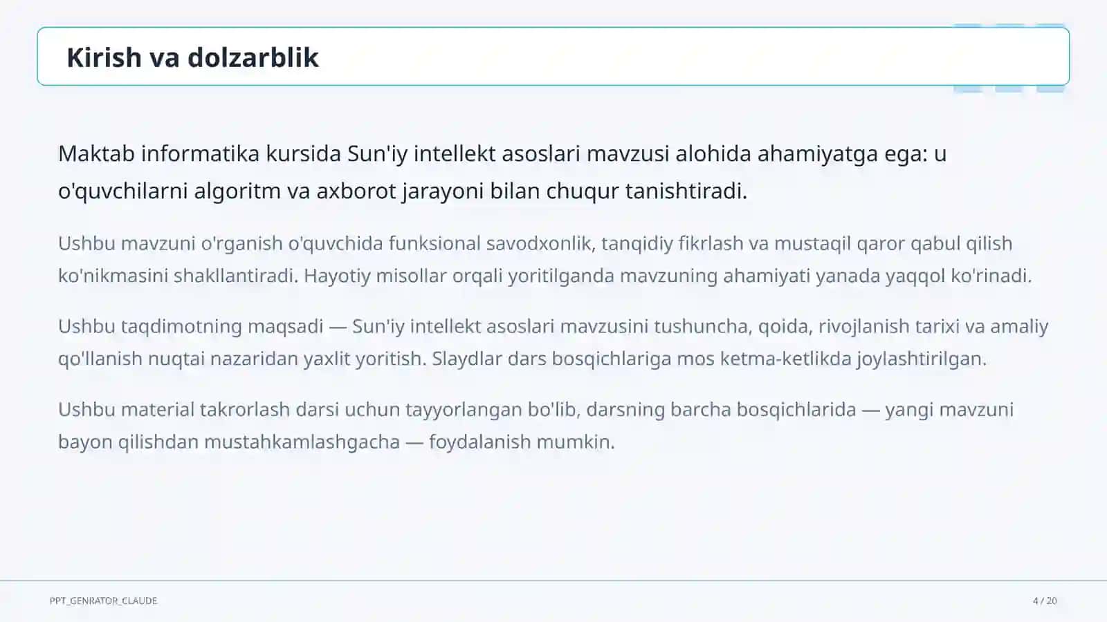 Sun'iy intellekt asoslari (10-sinf) 4