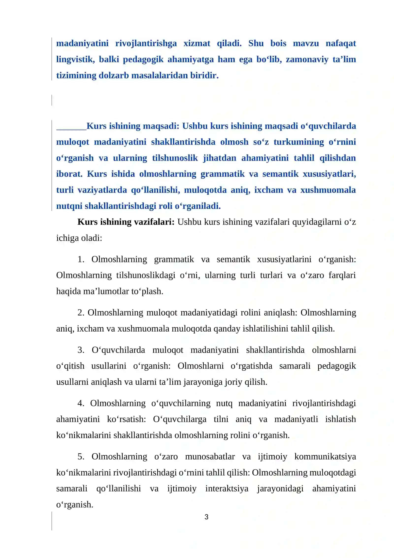 O‘quvchilarda muloqot madaniyatini shakllantirishda olmosh so‘z turkumining o‘rni 4