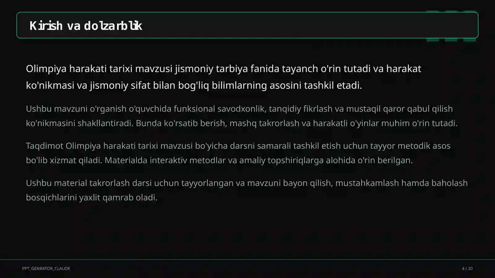 Olimpiya harakati tarixi (9-sinf) 4