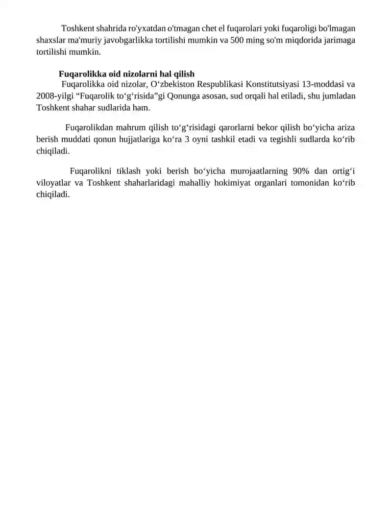 O'zbekiston respublikasi fuqorolari ma'muriy-huquqiy holatining tushunchasi 4