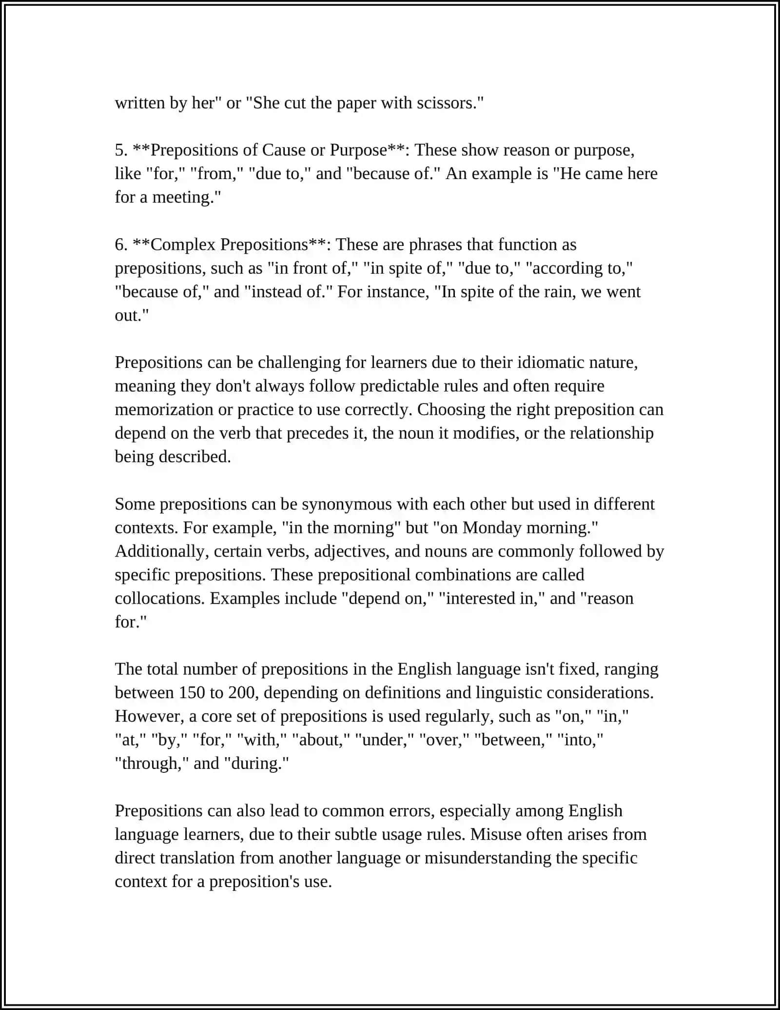 PREPOSITION 4