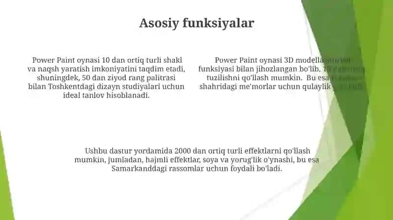 Power Paint ish oynasi imkoniyati 4