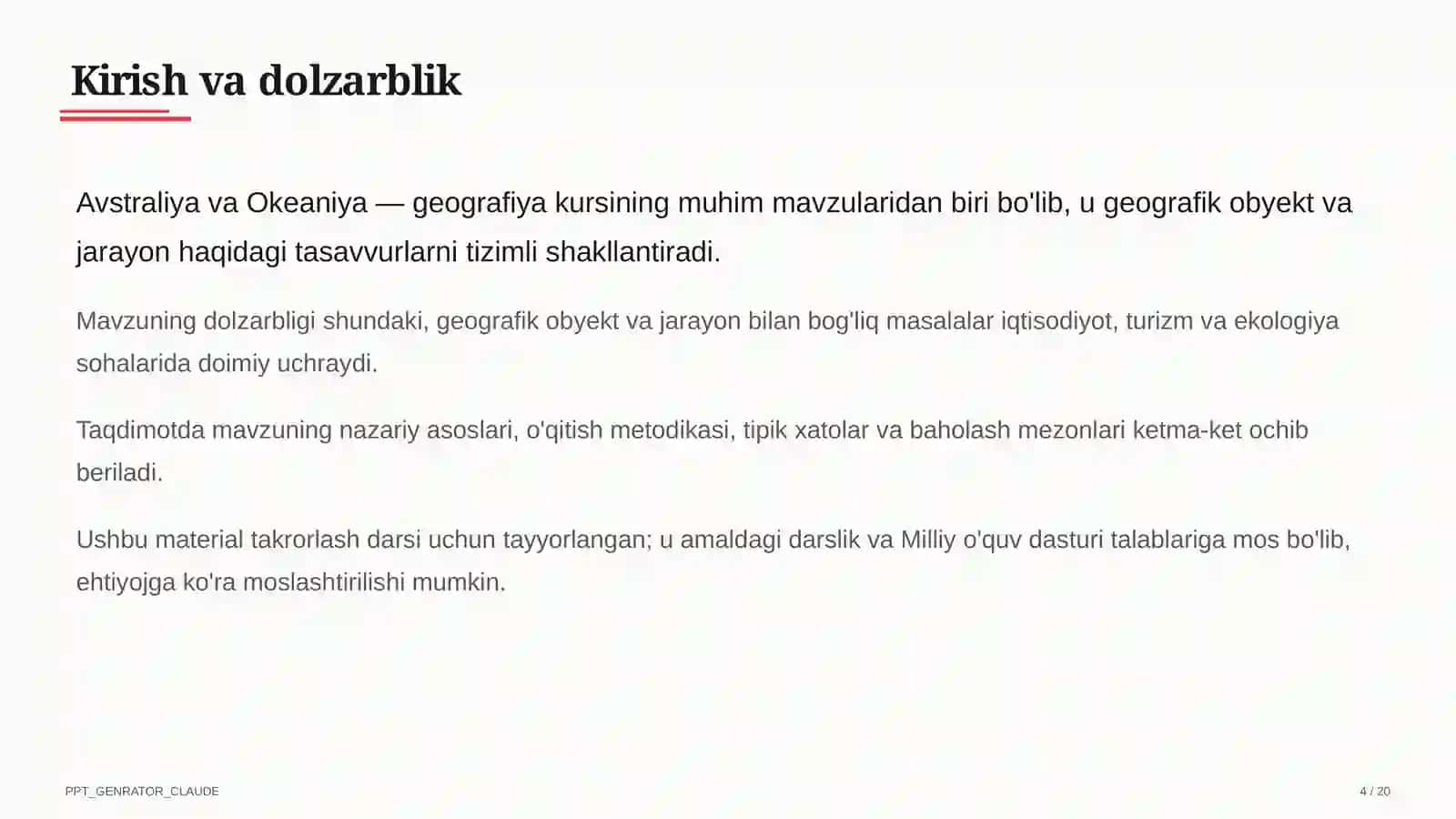 Avstraliya va Okeaniya (7-sinf) 4