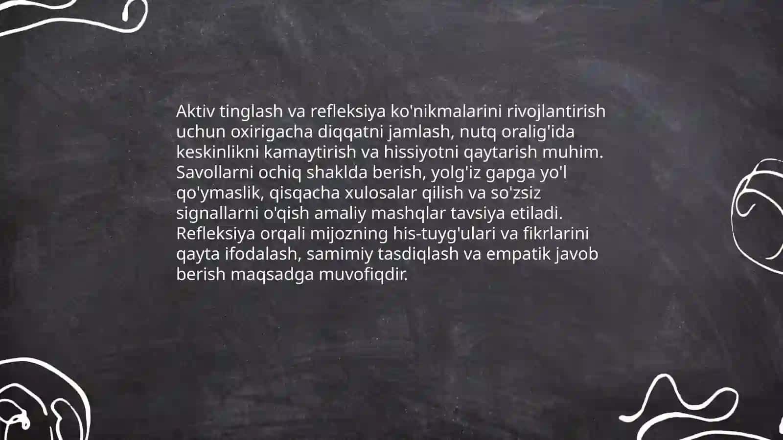 Psixologik maslahat berish ko'nikmalarini shakilantirish 4