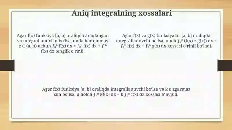 Aniq integral 4