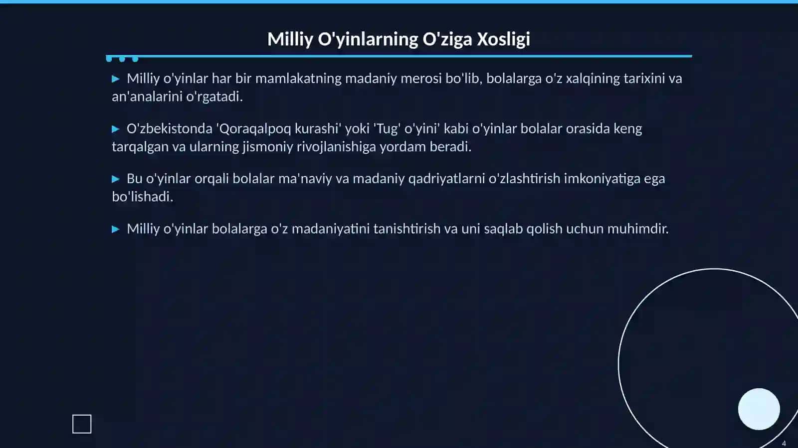 Maktabgacha Yoshdagi Bolalar bilan Milliy va Harakatli O’yinlar 4