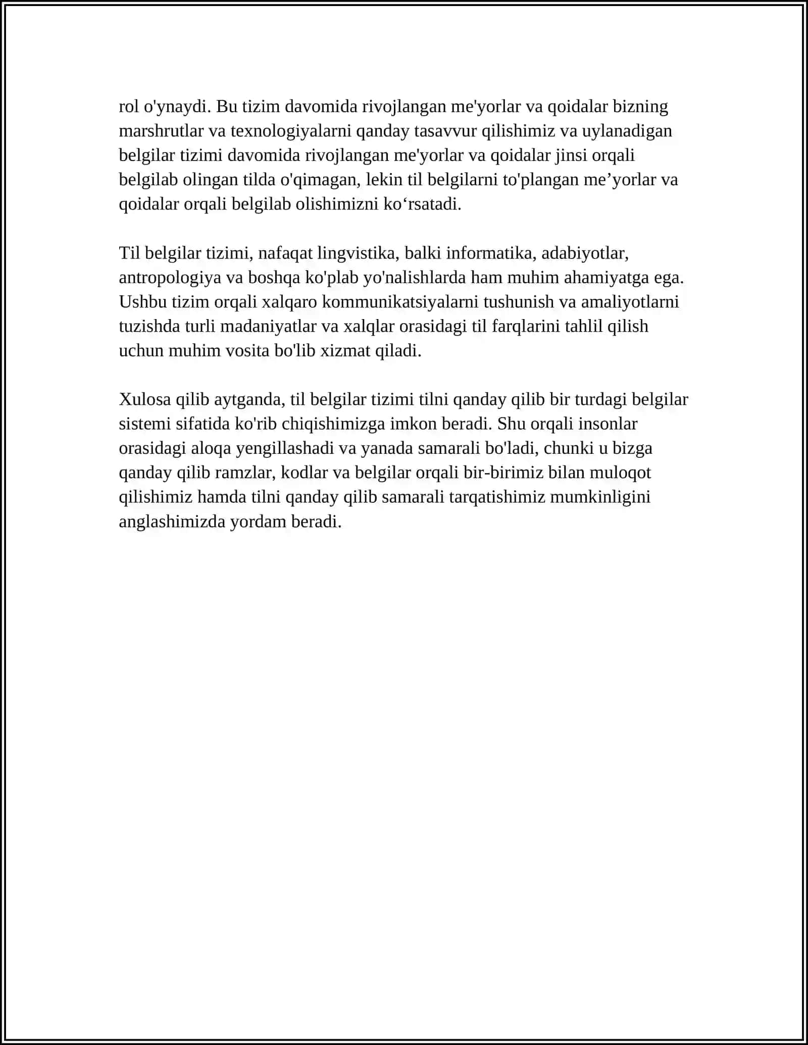 Til Belgilari Tizimi 4
