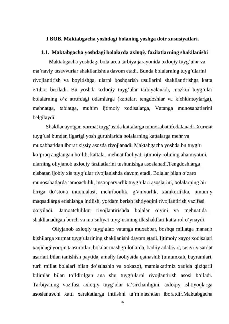 "Bolalar psixologiyasi va pedagogikasi" 4