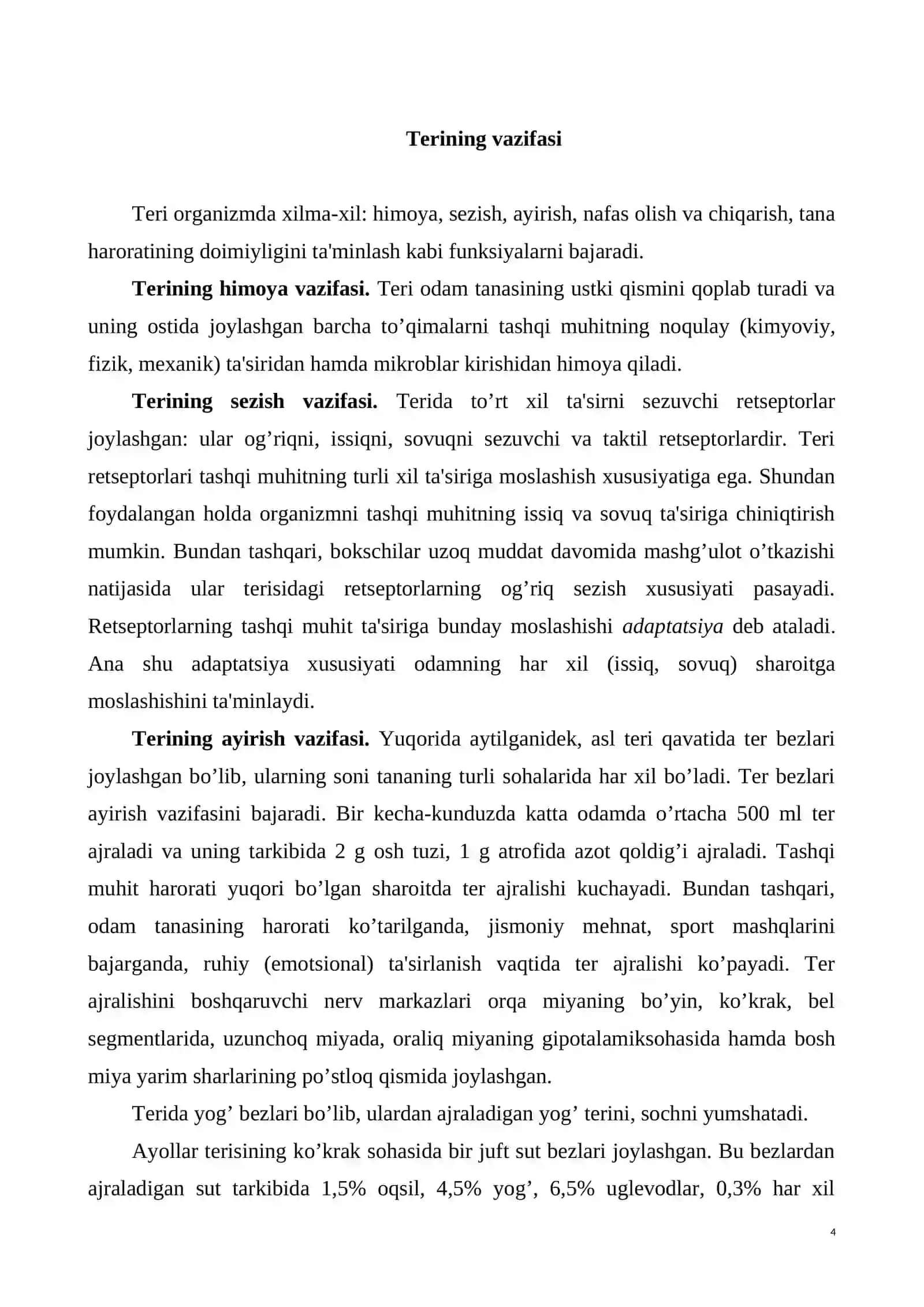 Terining tuzilishi 4