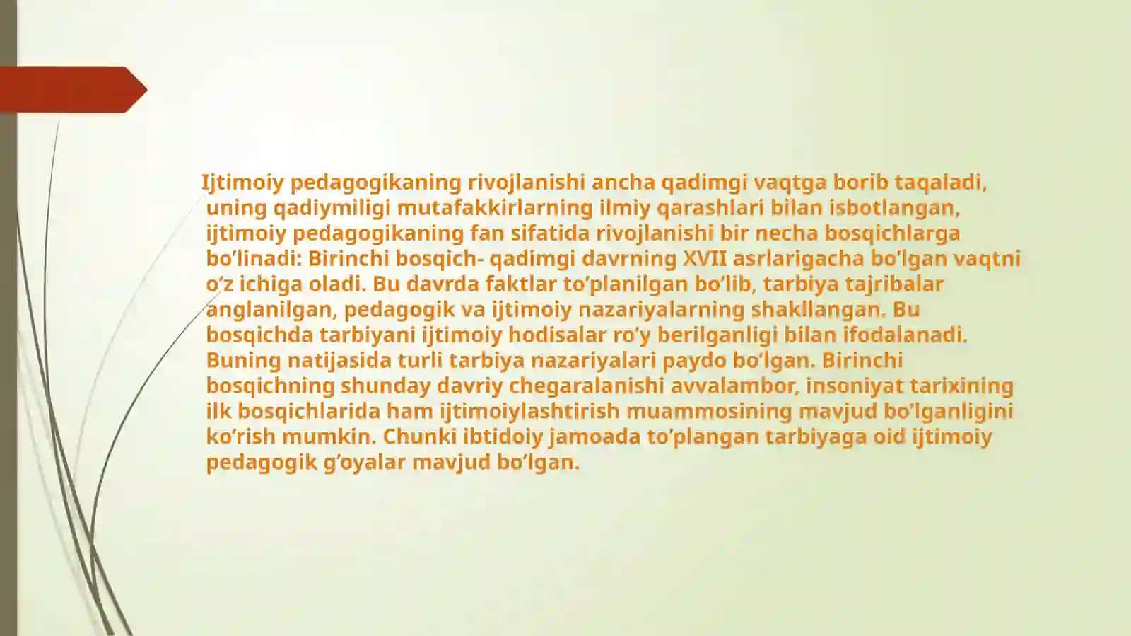 Ijtimoiy pedagogika va ijtimoiy pedagogik faoliyat rivojlanishi 4