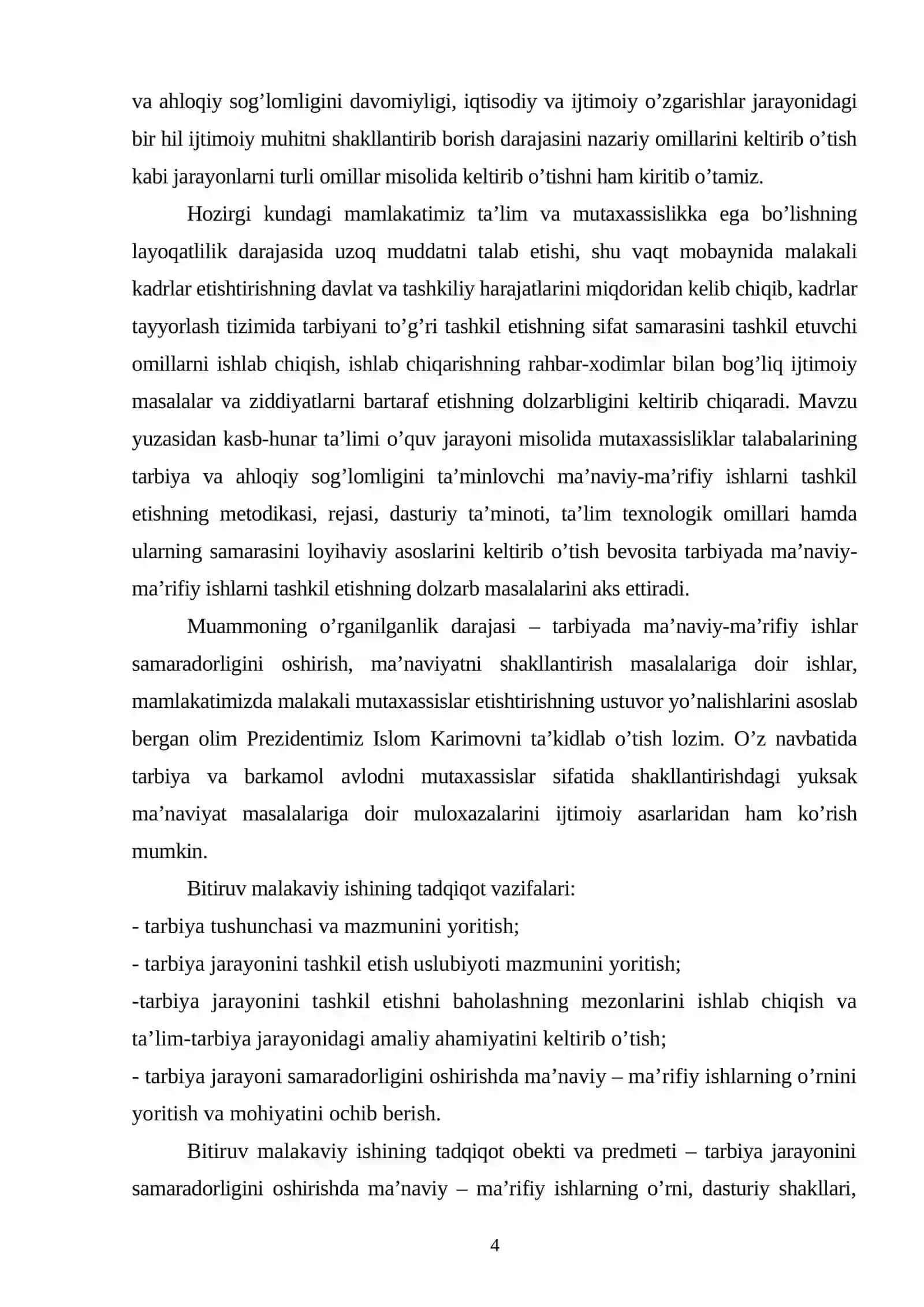 Tarbiya jarayonining samaradorligini oshirishdamanavij-marifiy ishlarni o‘rni 4