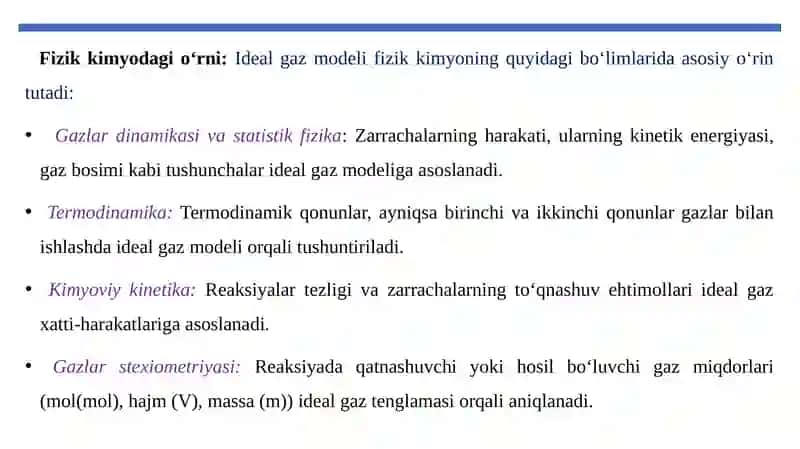 Ideal gaz qonunlari 4