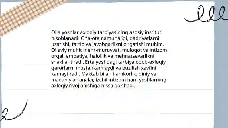 Yoshlar axloqiy tarbiyasi 4