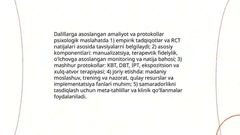 Psixologik maslahatning zamonaviy tushunchalari 4