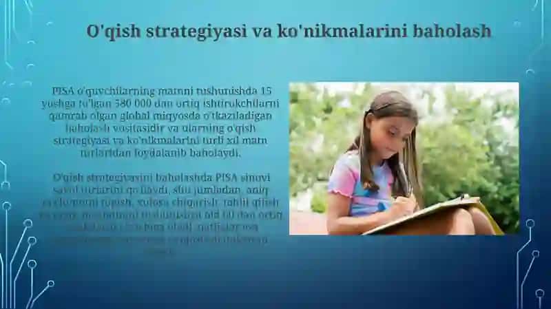 PISA boʻyicha oʻqish savodxonligi dars jarayonlari javob turlari va baholash 4