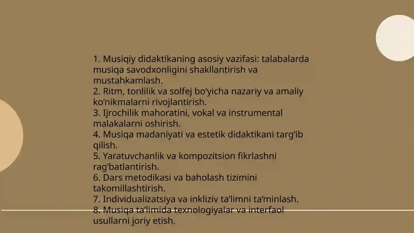 Musiqaviy Didaktikaning Predmetlari va Vazifalari 4