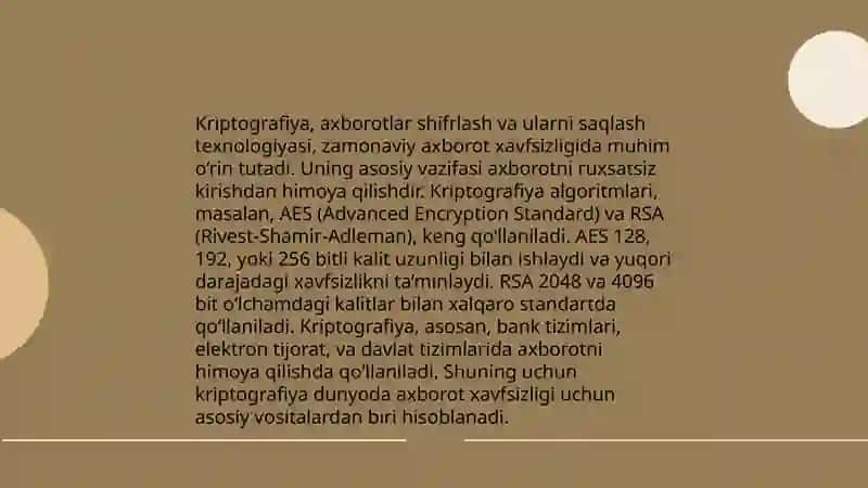 Axborot kommunikatsiya tizimlarida axborot xavfsizligi 4