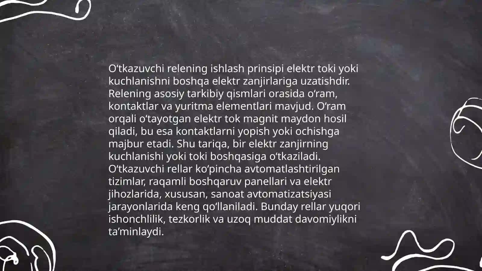 Relelar va rele himoya vositalarini o‘rganish 4